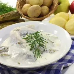 Сафрид със сметана и копър