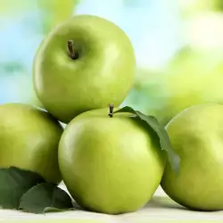 При гастрит - зелени ябълки