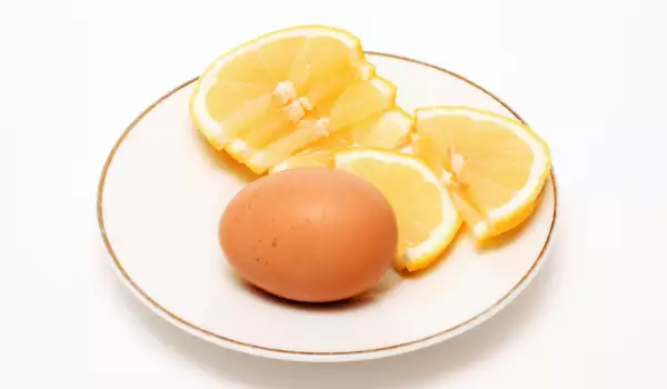 При рефлукс - черупки от яйце с лимон