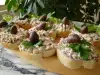Лек пастет с маслини и извара